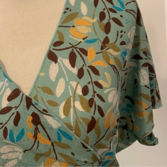 J. Jill 2-piece Stretch Skirt/blouse , size Large floral print - Picture 11 of 12